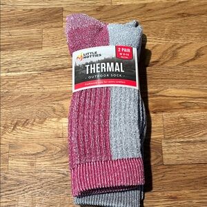 NWT Little Hotties 2 Pair Thermal Outdoor Socks